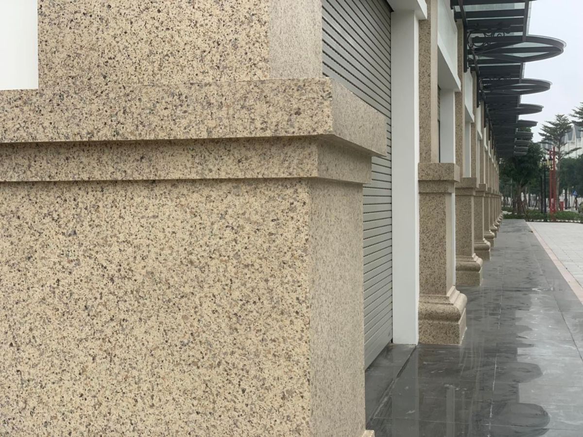 Sơn đá hoa cương 3DX là giải pháp thi công sơn giả đá giá rẻ mà vẫn đảm bảo tính thẩm mỹ và độ bền cao