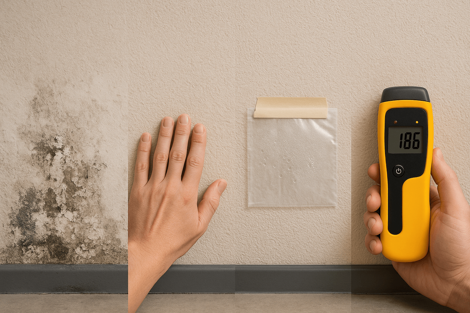 Độ ẩm tường rất quan trọng khi thi công sơn hiệu ứng