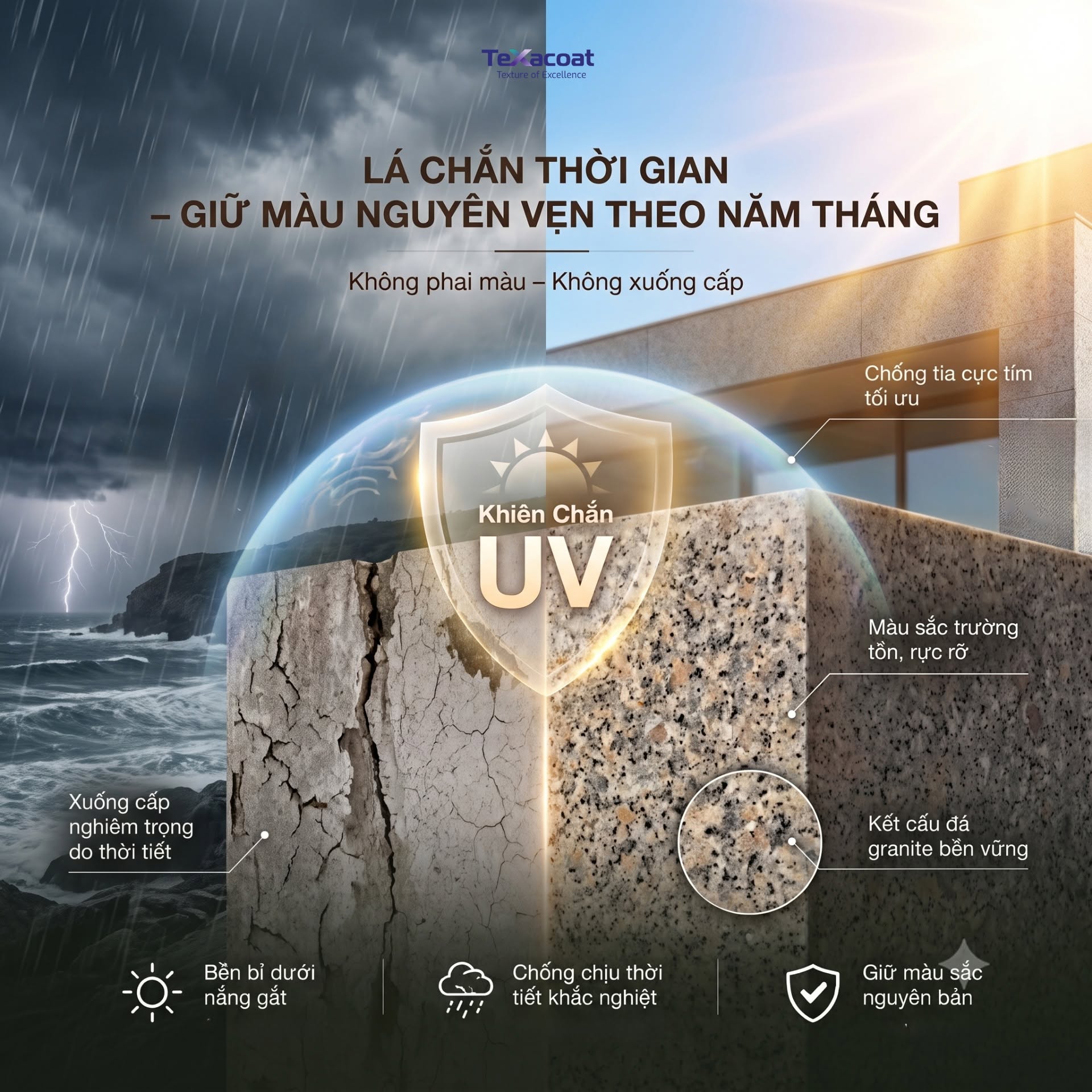 Bền màu vượt trội theo thời gian