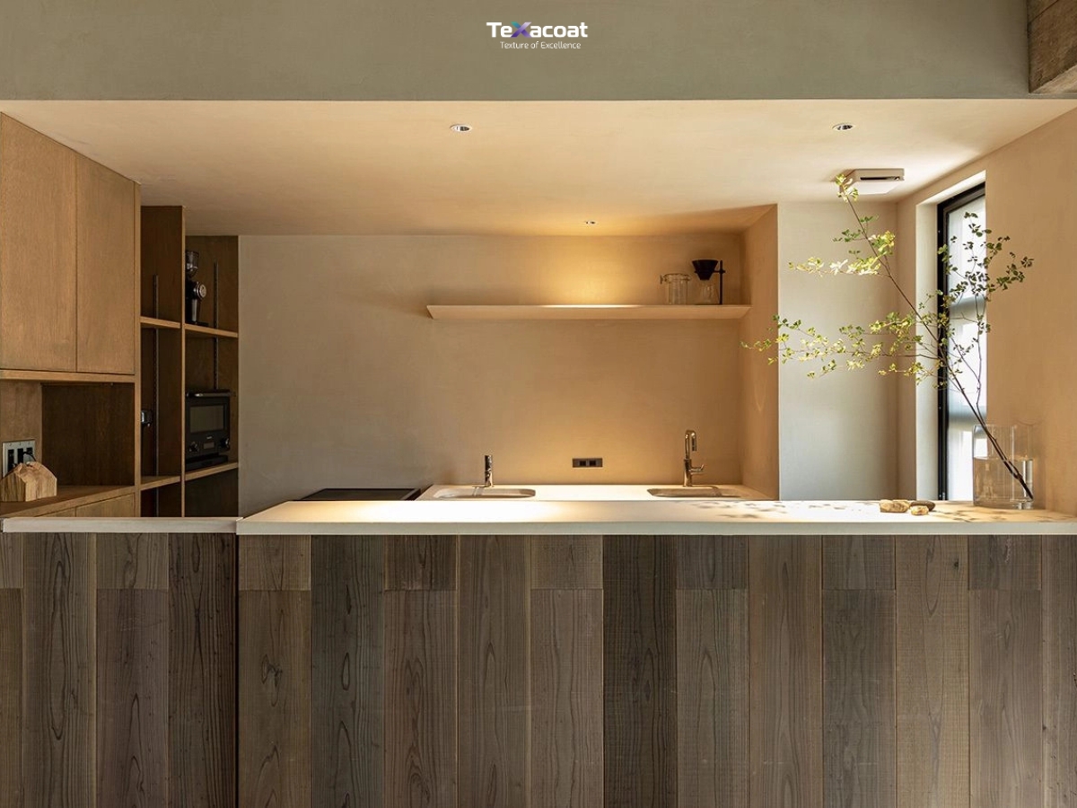 Sơn hiệu ứng Stucco là lựa chọn hoàn hảo cho phong cách Wabi Sabi