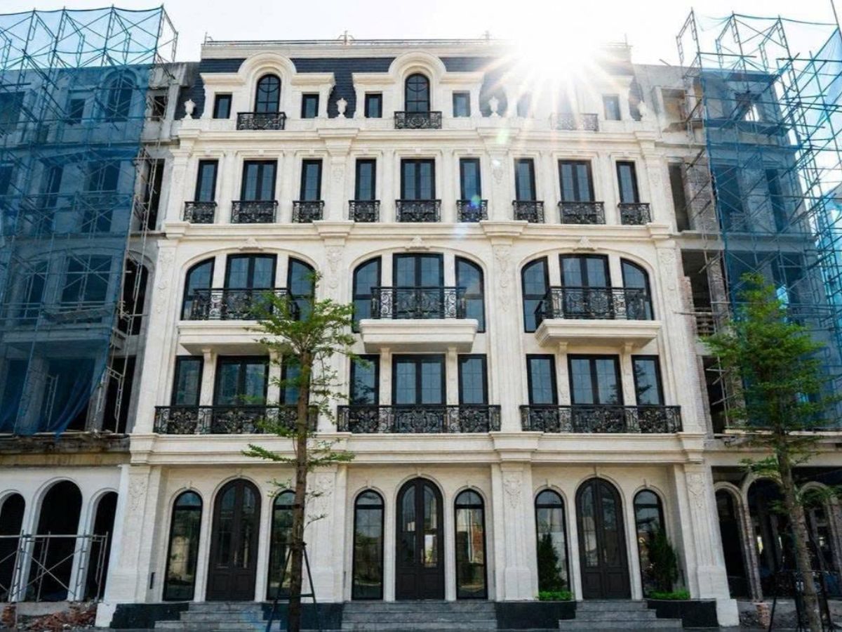Mẫu sơn hiệu ứng nổi bật trong thiết kế nhà phố Noble Palace Sunshine Hồ Tây