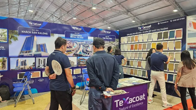 Gian hàng TexaCoat tại hội chợ vật liệu xây dựng
