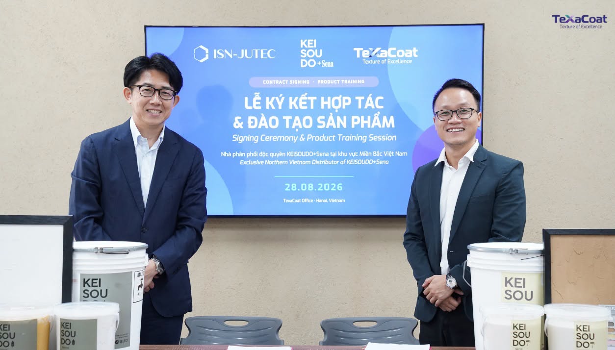 TexaCoat chính thức hợp tác cùng KEISOUDO+Sena – Mở rộng hệ sinh thái giải pháp hoàn thiện cao cấp