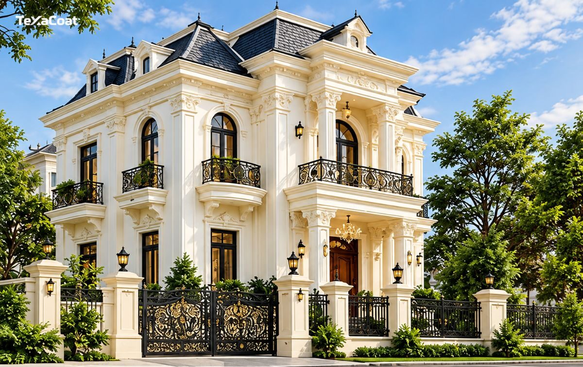 Top 6 màu sơn nhà tân cổ điển đẹp, sang trọng và đẳng cấp